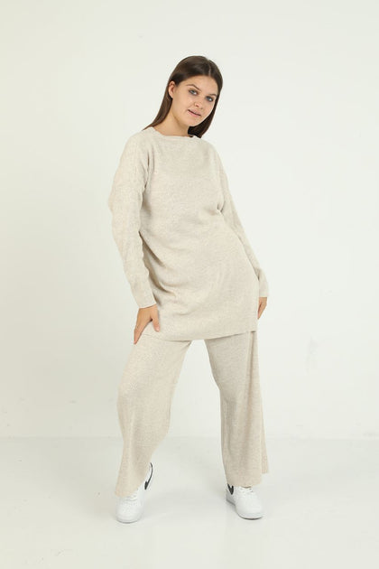 Womens 2 Piece Knitted Oversized Co Ord Set WTWCD145