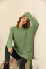 Women's Round Neck Long Sweater by Memnu - MEWS413