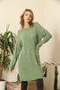 Women's Round Neck Long Sweater by Memnu - MEWS413