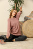 Women's Round Neck Long Sweater by Memnu - MEWS414