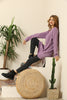 Women's Round Neck Long Sweater by Memnu - MEWS416