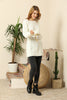 Women's Round Neck Long Sweater by Memnu - MEWS417