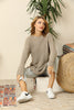 Women's Round Neck Long Sweater by Memnu - MEWS420