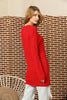 Women's Round Neck Long Sweater by Memnu - MEWS431