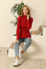 Women's High Neck Long Sweater by Memnu - MEWS436