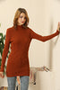 Women's High Neck Long Sweater by Memnu - MEWS437