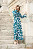 Women's Paint Printed Maxi Dress - MWMSD67