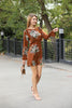 Women's Floral Printed Dress - MWSD105