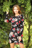 Women's Floral Printed Dress - MWSD102