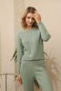 Womens 2 Piece Cable Knit Detail Co Ord Set WTWCD209