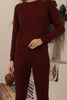 Womens 2 Piece Cable Knit Detail Co Ord Set WTWCD217