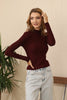 Women's High Neck Sweater by Memnu - MEWS460