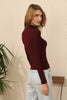 Women's High Neck Sweater by Memnu - MEWS460