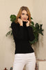 Women's High Neck Sweater by Memnu - MEWS467