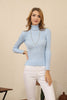 Women's High Neck Sweater by Memnu - MEWS471