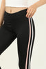 Women's Striped Detail Active Wear Leggings - WAL105