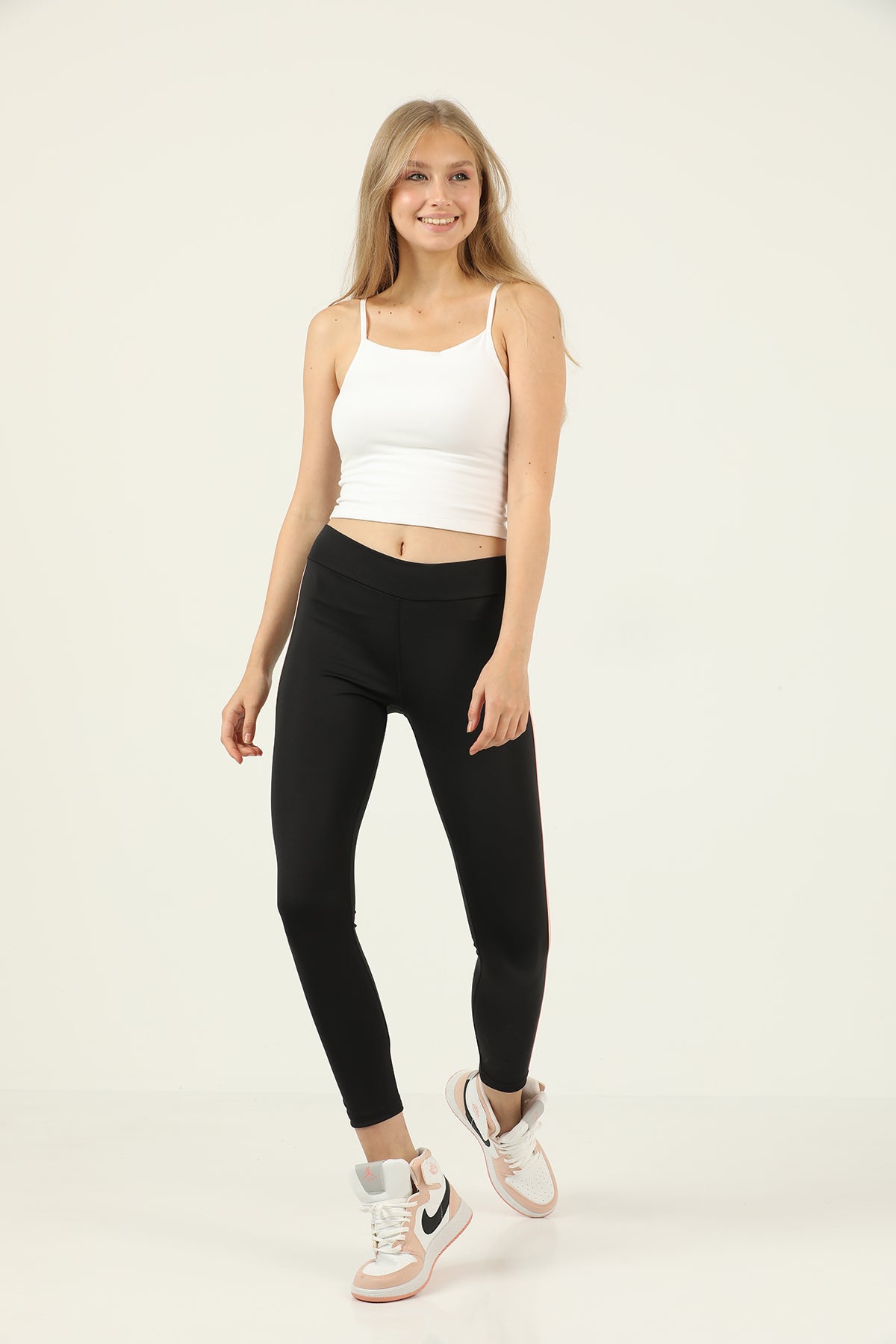 Women's Striped Detail Active Wear Leggings - WAL106