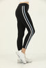 Women's Striped Detail Active Wear Leggings - WAL106