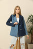 Women's Colorblock Denim Blazer Style Jacket WDJ1