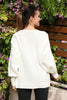 Women's Knitted Oversized Cable Knit Detail by Memnu - MEWS480