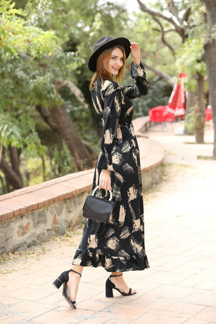 Women's Printed Maxi Dress - MWMSD70