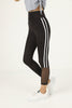 Women's Mesh Striped Detail Active Wear Leggings - WAL112