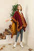 Womens Knitted Double Sided Poncho Coat WTWCC13