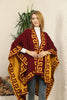 Womens Knitted Double Sided Poncho Coat WTWCC13