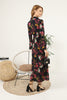 Women's Floral Printed Lace Detail Maxi Dress - MWMSD96