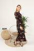 Women's Floral Printed Lace Detail Maxi Dress - MWMSD96