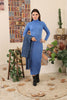 Womens 2 Piece High Neck Detail Knitted Pattern Co Ord Set WTWCD300