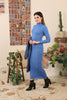 Womens 2 Piece High Neck Detail Knitted Pattern Co Ord Set WTWCD300