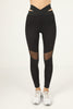 Women's Mesh Panel Detail Active Wear Leggings - WAL125