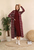 Womens 2 Piece High Neck Detail Knitted Pattern Co Ord Set WTWCD304