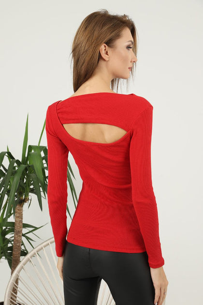 Women's Statement Front Knit Detail Top - WST57