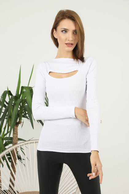 Women's Statement Front Knit Detail Top - WST59