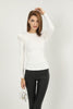 Women's Statement Sleeve Knit Detail Top - WST62