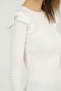 Women's Statement Sleeve Knit Detail Top - WST62