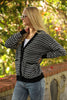 Women's Knitted Cardigan Button Detail by Memnu - MEWS491