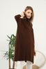 Women's High Neck Oversized Sweater by Memnu - MEWS497