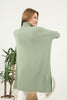 Women's High Neck Oversized Sweater by Memnu - MEWS499