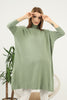 Women's High Neck Oversized Sweater by Memnu - MEWS499