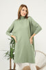 Women's High Neck Oversized Sweater by Memnu - MEWS499