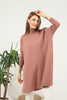 Women's High Neck Oversized Sweater by Memnu - MEWS495