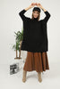 Women's High Neck Oversized Sweater by Memnu - MEWS501