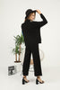 Womens 2 Piece Color Block Detail Knitted Co Ord Set WTWCD324