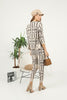 Womens 3 Piece Knitted Pattern Co Ord Set WTWCD319