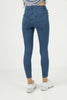 Womens Button Detail Denim Jeans - WSSJN32