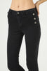 Womens Button Detail Denim Jeans - WSSJN33