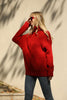 Women's High Neck Oversized Knitted Sweater by Memnu - MEWS506